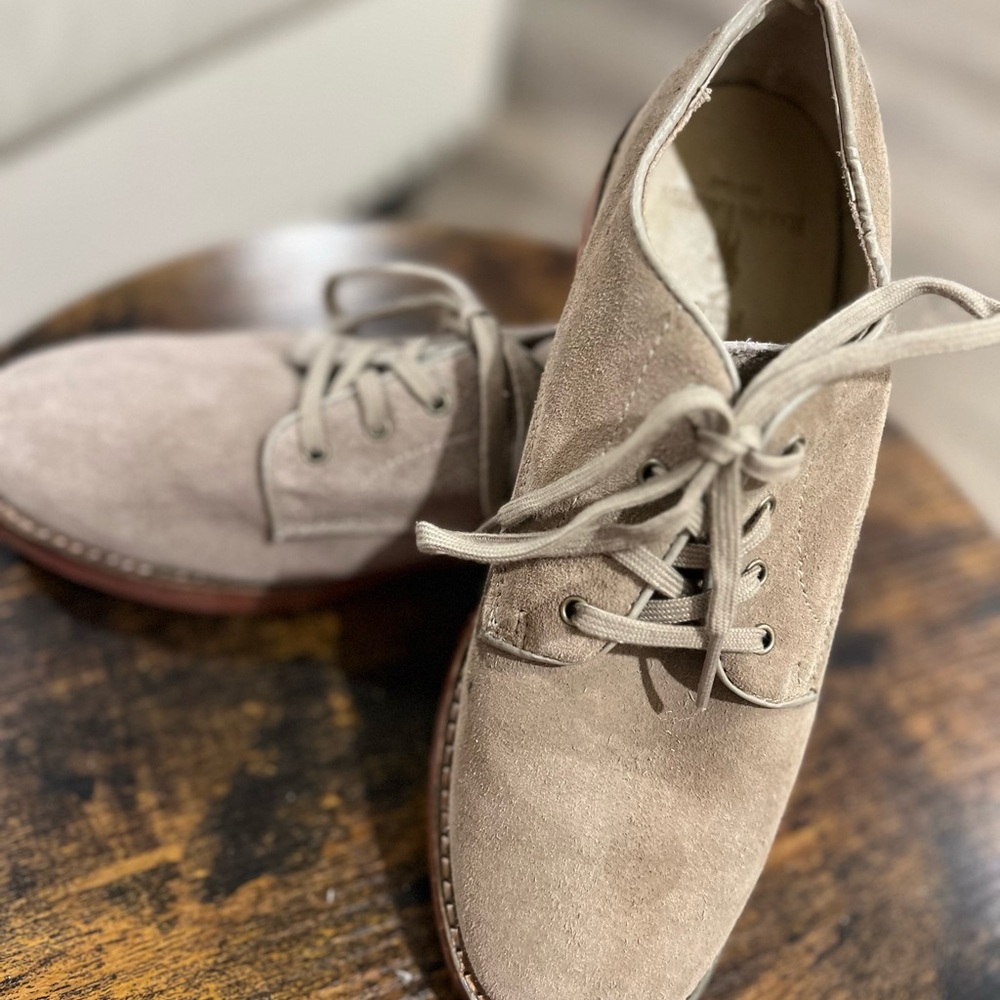 Polo by Ralph Lauren Beige Suede Oxfords